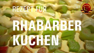 Rezept für schnellen Rhabarberkuchen den jeder backen kann mit diesem leckeren DDR Rezept [upl. by Haldi]