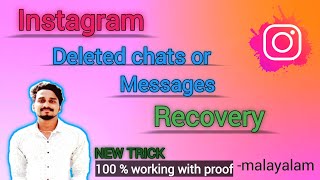 How to Recover Deleted Messages on Instagram Malayalam  Recover Deleted Chats on Instagram [upl. by Novad]