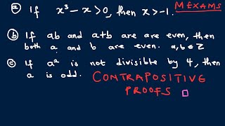 Writing Contrapositive Proofs  Proof by Contrapositive [upl. by Hamlin]