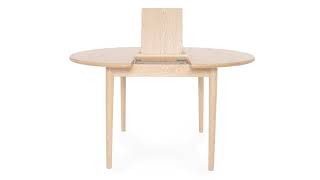 Futon Company  Oslo Oak Extending Dining Table [upl. by Ylahtan]