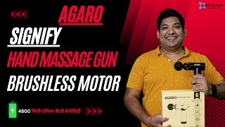 Best Massage Gun to Relieve Muscle Pain  AGARO Signify Massage Gun  36W 3 Speed brushless motor [upl. by Yrahca]