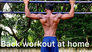 Back workout at home calisthanics homeworkout backworkout motivation youtubevideo viralvideo [upl. by Treharne]