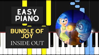 Bundle Of Joy EASY Piano Tutorial  Inside Out [upl. by Rozanna]