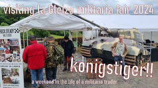 Visiting la gleize militaria fair 2024 a weekend in the life of a militaria trader lagleize ww2 [upl. by Drofwarc143]