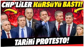 CHPliler kürsüyü bastı Emekliler için Mecliste tarihi protesto [upl. by Sophia]