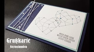 Grußkarte  Sternstunden  viiiiel Gesabbel  Stampin Up  Tutorial [upl. by Clerc485]