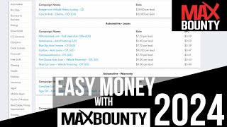 How To Make Money on Maxbounty For Beginners STEP BY STEP [upl. by Burne]