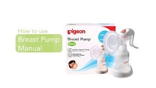 How to use Pigeon Breast Pump Manual [upl. by Leber590]