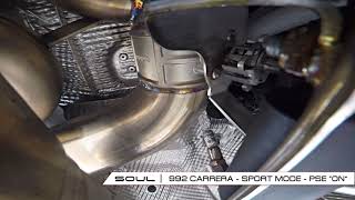 SOUL  992 Carrera and Turbo Factory PSE Valve Operation [upl. by Lorette]