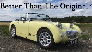 Frogeye Sprite Replica  Better Than The Original MG Midget Tifosi Rana 1976 Midget Road Test [upl. by Kruter505]