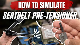 Seat Belt PreTensioner Diagnostics  B 2292 Pretensioner  How to Simulate Seat Belt Pretensioner [upl. by Ahselef691]