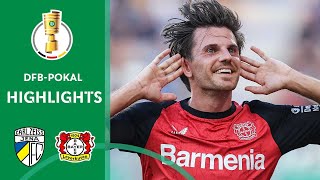 LEVERKUSEN made it to round 2  Jena vs Bayer 04 Leverkusen 01  Highlights  DFBPokal 1st Round [upl. by Zebapda]