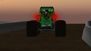 Rigs of Rods Grave Digger Monster Jam World Finals 14 Freestyle HD [upl. by Animsaj]