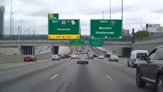 Driving I75 North Through Atlanta [upl. by Oiziruam]