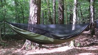 Setting Up Warbonnet Hammock and Tarp [upl. by Royo183]