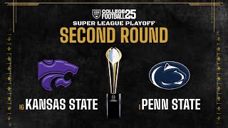 16 Kansas State at 1 Penn State  Playoffs Second Round  Axis CFB 25 Super League Simulation [upl. by Benil]