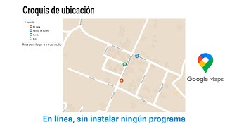 Crear un mapa sencillo o croquis directamente en Google Maps [upl. by Swihart]