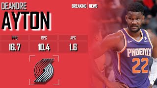 PORTLAND TRAIL BLAZERS Deandre Ayton ᴴᴰ [upl. by Ayeka]