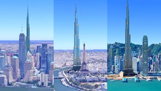 If Burj Khalifa was built in other cities around the world [upl. by Nybor228]