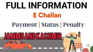 How to Pay Online challan in Jammu and Kashmir  Virtual court e challan jk jammu [upl. by Australia]