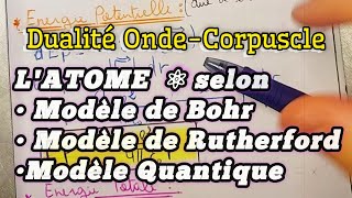 Atomistique Structure de la Matière S1  modèle de Bohr  modèle de Rutherford ✅️ [upl. by Adnomar603]