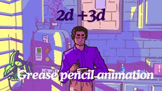 Making 25d Animations in Blender Grease Pencil My Process [upl. by Kendrah]