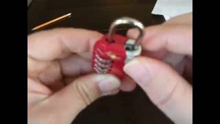 LewisampClark TSA007 Travel Lock Picked Open [upl. by Canale664]