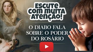 Meditar a Palavra Escuta o que o diabo fala sobre o poder do Rosário compartilhandoevangelho [upl. by Flyn]