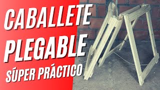 COMO HACER caballete de madera plegable FÁCIL y muy resistente [upl. by Aroc]