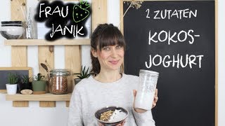 Kokosjoghurt selber machen  2 Zutaten  aus dem Mixer  vegan [upl. by Segal]