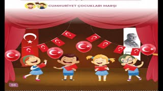 CUMHURİYET ÇOCUKLARI MARŞI ORİJİNAL  3 SINIF TÜRKÇE DERSİ KİTABI  DİNLEME İZLEME METNİ [upl. by Sivi]