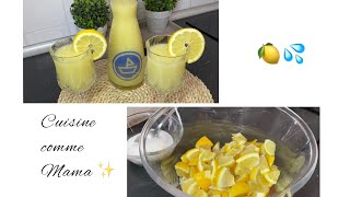 Citronnade tunisienne ✨سيترونادعصير اليمون 🍋منعش وبسيط وسريع🇹🇳 [upl. by Naux]