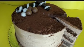 Banana chocolate cake recipe without OvenArtistic Creations [upl. by Oimetra890]