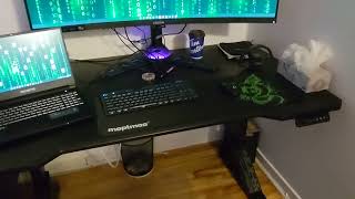 Ikea Uppspel standing desk Review  Update 2 months later [upl. by Anairam]