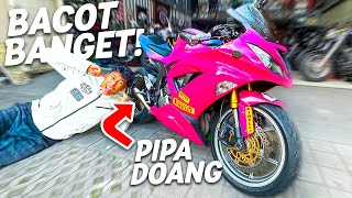 Wheelie Pake Knalpot Megaphone ZX636 Auto Budeg [upl. by Knarf566]