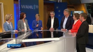 Europawahl in Deutschland Runde der Spitzenkandidaten [upl. by Trawets]