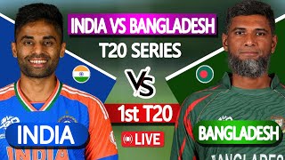 Bangladesh vs India live  বাংলাদেশ বনাম ভারত লাইভ  BAN vs IND 1st T20  Live cricket match today [upl. by Arihday]