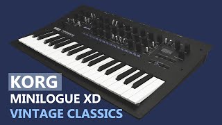 KORG MINILOGUE XD  VINTAGE CLASSICS quotMEGAquot SOUNDPACK 365 patches [upl. by Tehc]