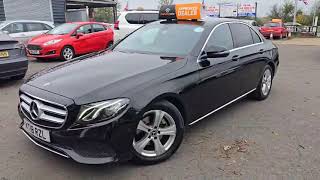 MercedesBenz E Class 20 Diesel 2018 Auto E220d SE Saloon GTronic PCO Ready ULEZ Free For Sale [upl. by Adnauq]