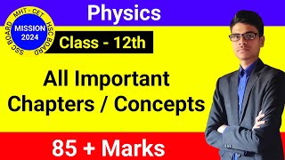 All Important Chapters  Concepts For Physics  HSC Board Exam 2024  Class  12th  Physics [upl. by Elumas]