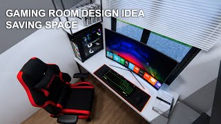 Simple Gaming Interior design ideas  Gaming room Design [upl. by Terrye55]