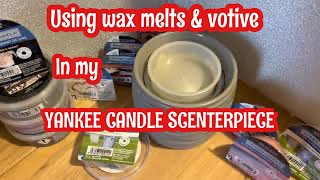 Trying Wax Melts amp Votive In My Yankee Candle Scenterpiece Review amp Chit Chat [upl. by Anitserp377]