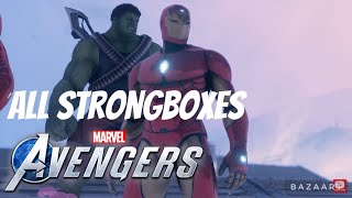 Hero Bound Vault Hunting Mission Chain amp All Strongboxes  Marvels Avengers Game HD60FPS [upl. by Eelnyl]