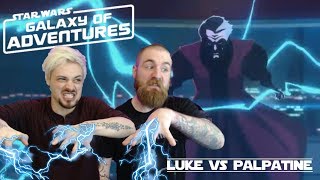 Galaxy Of Adventures Luke Vs Emperor Palpatine Rise To Evil  Reaction [upl. by Biamonte]