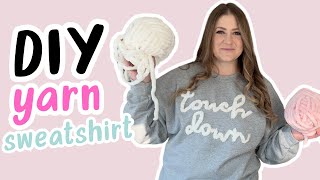 Chenille Yarn Sweatshirt Sewing Technique Tutorial  Sewing Tips amp Tricks [upl. by Gladwin]