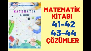 8 SINIF MATEMATİK DERS KİTABI SAYFA 41424344  8SINIF MATEMATİK MEB YAYINLARI [upl. by Aseen]