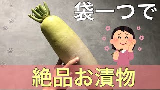 【節約】袋一つで簡単！大根のお漬物 [upl. by Saphra]