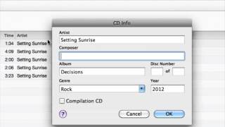 How Can I Put Music Track Information on My Burned CD  CDs amp Audio Conversions [upl. by Eelime]