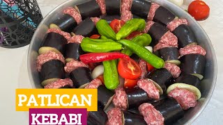 Antep usulü patlıcan kebabı 💯 Patlıcan kebabı nasıl yapılır 🔝 Patlıcan kebabı tarifi 😋 [upl. by Yatnohs116]