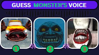 OMG Guess THE EAT MONSTER’S VOICE  Eat Monsters  TOILET EATER MONSTER SCARY MOON Car Eater [upl. by Andree]